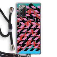 Skew Blush 2: Samsung Galaxy Note 20 / Note 20 5G Transparant Hoesje met koord