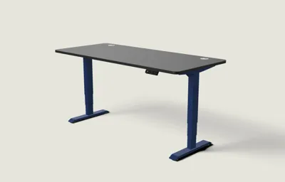 Desktronic HomePro bureau Diepblauw / Zwart / 180x80 cm