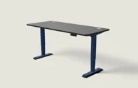 Desktronic HomePro bureau Diepblauw / Zwart / 180x80 cm