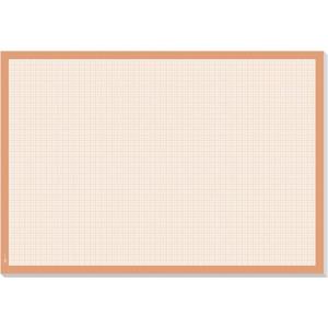 Sigel HO270 Papier Bureau onderlegger Millimeterpapier, Geruit Wit, Oranje (b x h) 595 mm x 410 mm