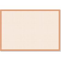 Sigel HO270 Papier Bureau onderlegger Millimeterpapier, Geruit Wit, Oranje (b x h) 595 mm x 410 mm