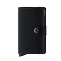 Secrid Miniwallet Matte Portemonnee Zwart Aluminium, Leer - thumbnail