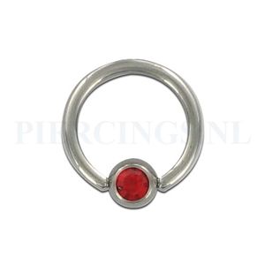 BCR 1.6 mm kristal rood