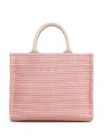 Marni petit sac cabas en raphia - Rose