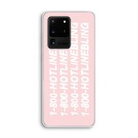 Hotline bling pink: Samsung Galaxy S20 Ultra Transparant Hoesje