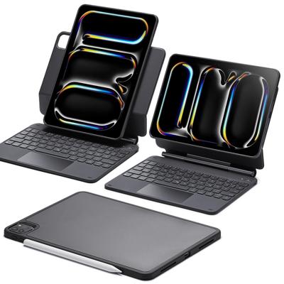 iPad Pro 11" (2024) Rebound Magnetische Tastatur Hülle 360 - DE Layout-Schwarz