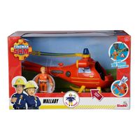 Brandweerman Sam Wallaby helikopter met speelfiguur Tom Thomas - thumbnail
