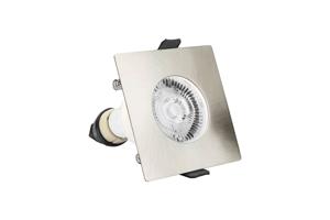 Lyora RVS inbouwspotEvoFire GU10 - vierkant - ILDLFR70D008