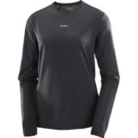 Salomon Shakeout core ls tee dames - ZWART - Dames