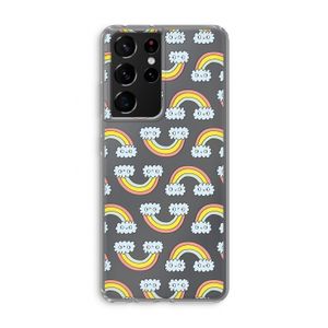 Regenboog: Samsung Galaxy S21 Ultra Transparant Hoesje