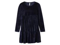 esmara Kinder velours jurk (Marineblauw, 158/164)