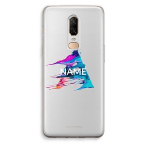 Abstract Spectrum: OnePlus 6 Transparant Hoesje