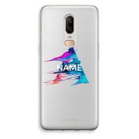 Abstract Spectrum: OnePlus 6 Transparant Hoesje