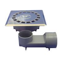 Afvoer Tecnoagua T-88 VHI PVC Roestvrij staal 16,5 x 16,5 x 5 cm Ø 5 cm