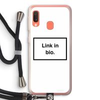 Link in bio: Samsung Galaxy A20e Transparant Hoesje met koord
