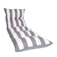JARDIN PRIVE Ligstoel CANCALE flakes 188x56x12 cm grijs