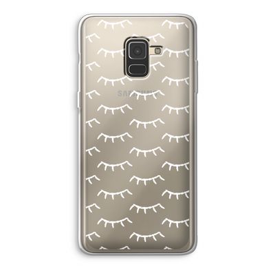 Wimpers: Samsung Galaxy A8 (2018) Transparant Hoesje
