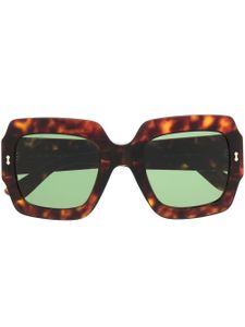 Gucci Eyewear lunettes de vue à monture oversize - Marron