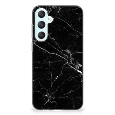 Samsung Galaxy S23 FE | TPU | Siliconen hoesje | Marmer Zwart - Origineel Cadeau Vader