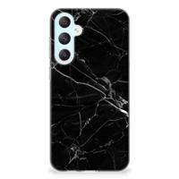 Samsung Galaxy S23 FE | TPU | Siliconen hoesje | Marmer Zwart - Origineel Cadeau Vader