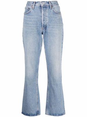 AGOLDE jean bootcut à taille haute - Bleu