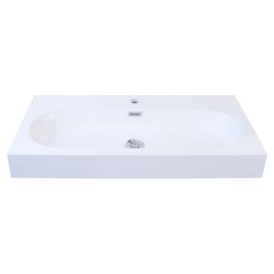Shallow wastafel | wit | 80 x 38 x 9 cm