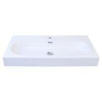 Shallow wastafel | wit | 80 x 38 x 9 cm