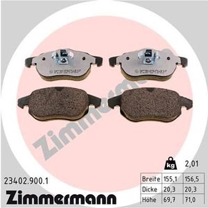 Remblokkenset, schijfrem rd:z 234029001