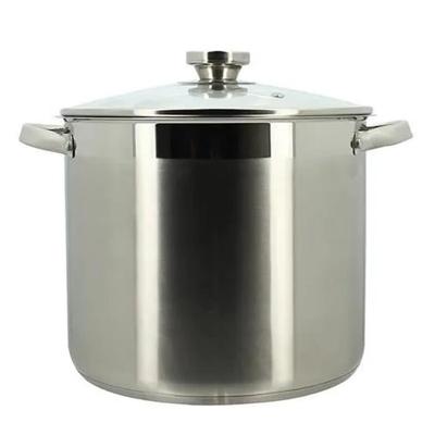 Pan met deksel - MENASTYL - 4615455 - Roestvrij staal - 9 liter - Alle kookplaten inclusief inductie