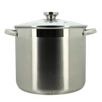 Pan met deksel - MENASTYL - 4615455 - Roestvrij staal - 9 liter - Alle kookplaten inclusief inductie