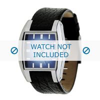 Horlogeband Diesel DZ1032 Leder Zwart 17mm - thumbnail