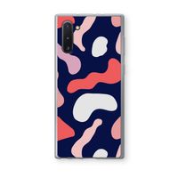 Memphis Shapes Pink: Samsung Galaxy Note 10 Transparant Hoesje