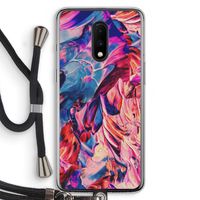 Pink Orchard: OnePlus 7 Transparant Hoesje met koord