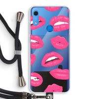 Bite my lip: Huawei Y6s Transparant Hoesje met koord