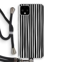 Stripes: Pixel 4 Transparant Hoesje met koord