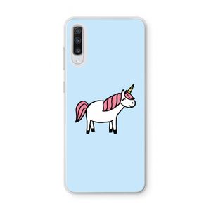 Eenhoorn: Samsung Galaxy A70 Transparant Hoesje