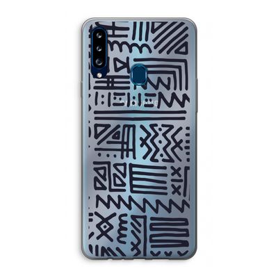 Marrakech print: Samsung Galaxy A20s Transparant Hoesje