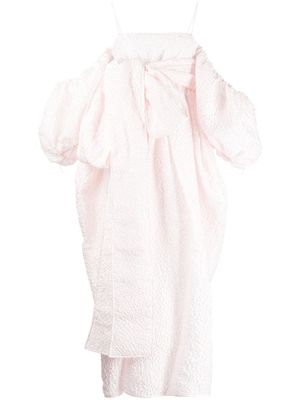 Cecilie Bahnsen robe Joel à épaules dénudées - Rose