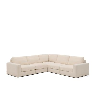 Kave Home 5-zits Hoekbank 'Alea' kleur Beige