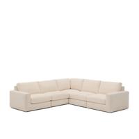 Kave Home 5-zits Hoekbank 'Alea' kleur Beige