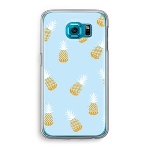 Ananasjes: Samsung Galaxy S6 Transparant Hoesje