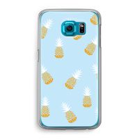 Ananasjes: Samsung Galaxy S6 Transparant Hoesje Ananasjes: Samsung Galaxy S6 Transparant Hoesje