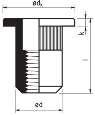 BLINDMOER ALU M 4X11 04CO12/50