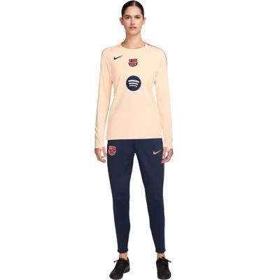 Nike FC Barcelona Strike Trainingspak 2025-2026 Dames Oranje Donkerblauw