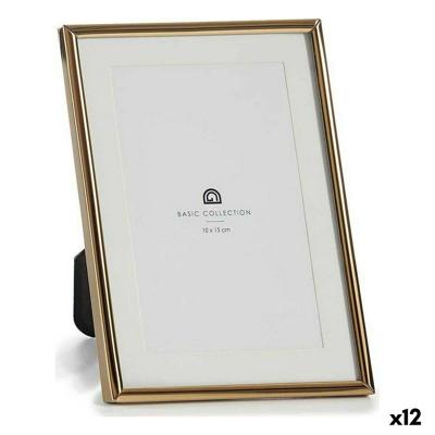 Fotolijsten Gift Decor Gouden Kristal Staal (12 Stuks)