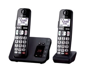 Panasonic KX-TGE262NLB telefoon DECT-telefoon Nummerherkenning Zwart