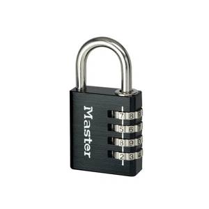Master Lock Hangslot 40mm zwart 4 cijfers beugel 26mm - 7640EURDBLK