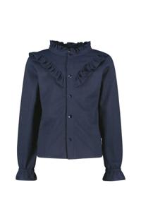 B.Nosy Meisjes blouse - Beau - Navy blauw