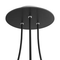 Ronde plafondkap mat zwart minimalistisch 20 cm 3 uit