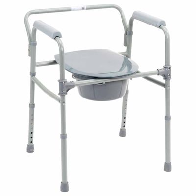 Toiletstoel, Postoel 3-in-1, inklapbaar
